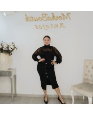 Comprar Falda Midi Punto Botones | Comodidad con Estilo