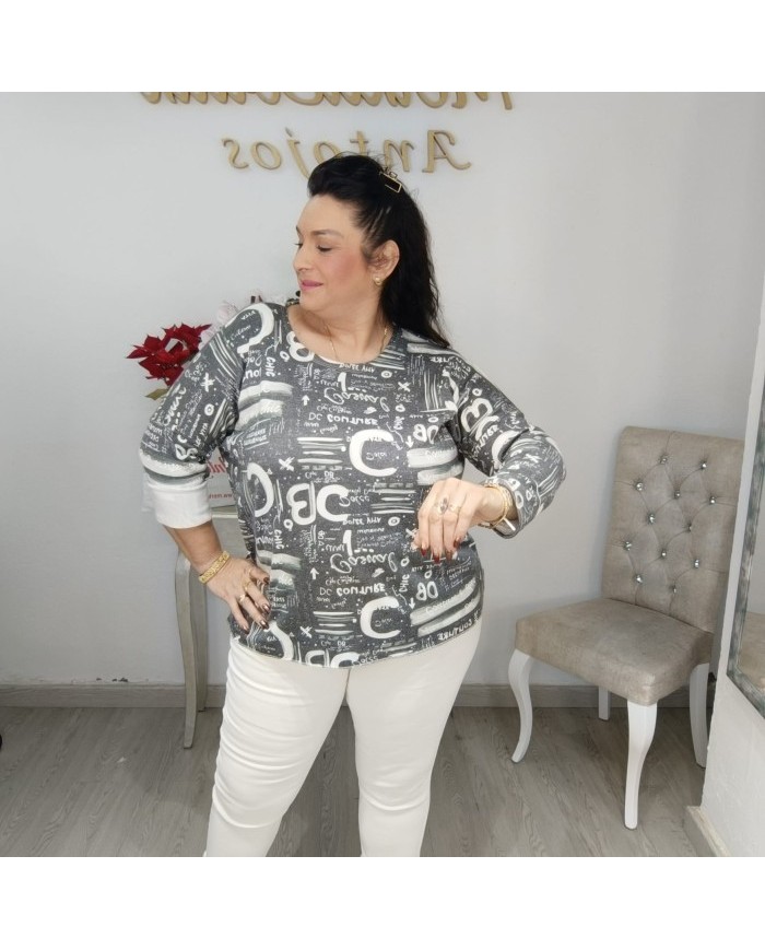 Camiseta Urban Oversize Estampada | Manga Larga Tejido Ligero