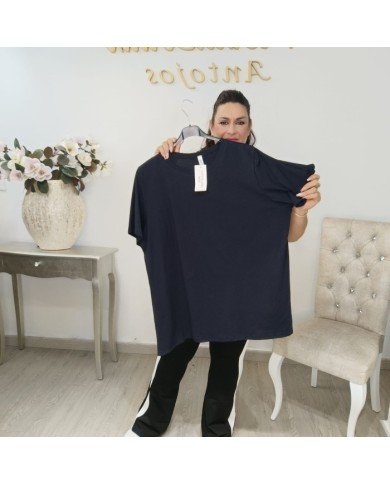 Camiseta Básica Curvy Algodón | Talla Grande Manga Corta Beige Camiseta Básica Curvy Algodón | Talla Grande Manga Corta Beige