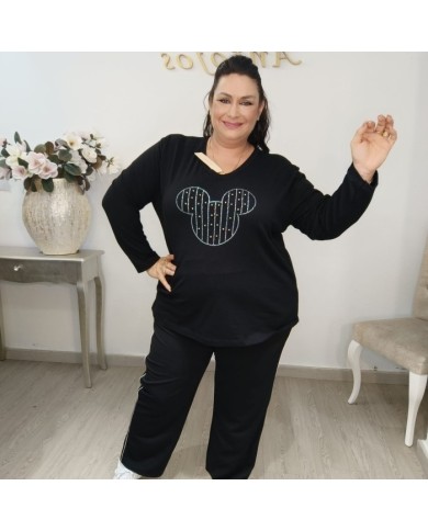 Camiseta Básica Ratón Brillos | Algodón Manga Larga | Varios Colores Camiseta Básica Ratón Brillos | Algodón Manga Larga | Varios Colores