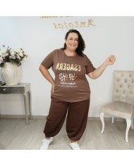 Camiseta Esagera Oversize Tallas Grandes: Diseño Leopardo