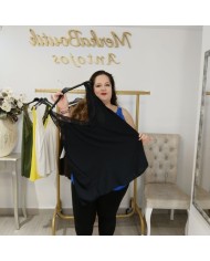 Lencera Crepé con Encaje - Top Maxi Elegante Otoño