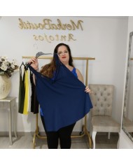 Lencera Crepé con Encaje - Top Maxi Elegante Otoño