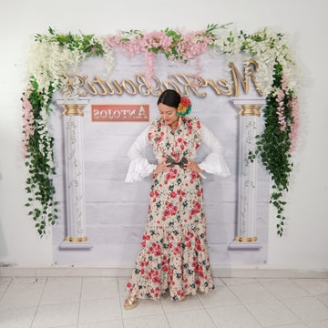 CONJUNTO ROMERO FLORAL