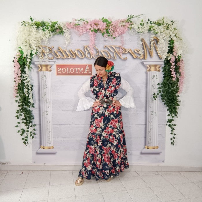 CONJUNTO ROMERO FLORAL
