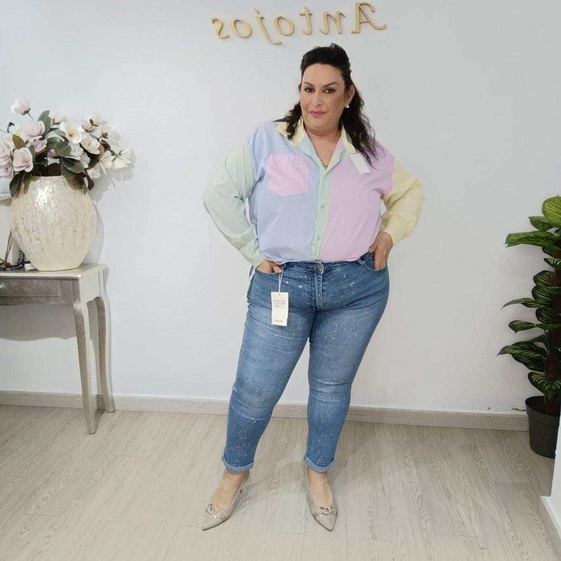 PANTALON VAQUERO PITILLO COLORES NEREA 022