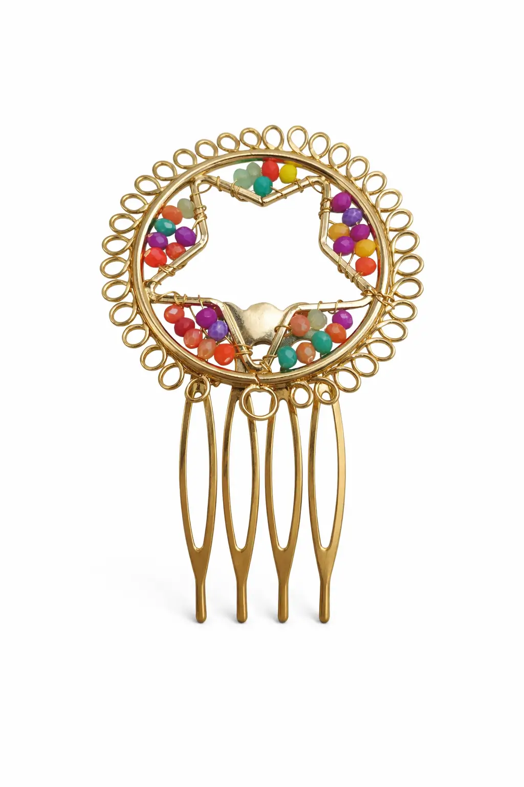 PEINA FLAMENCA ESTRELLA MULTICOLOR