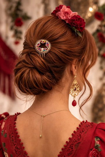 PEINA FLAMENCA ESTRELLA MULTICOLOR