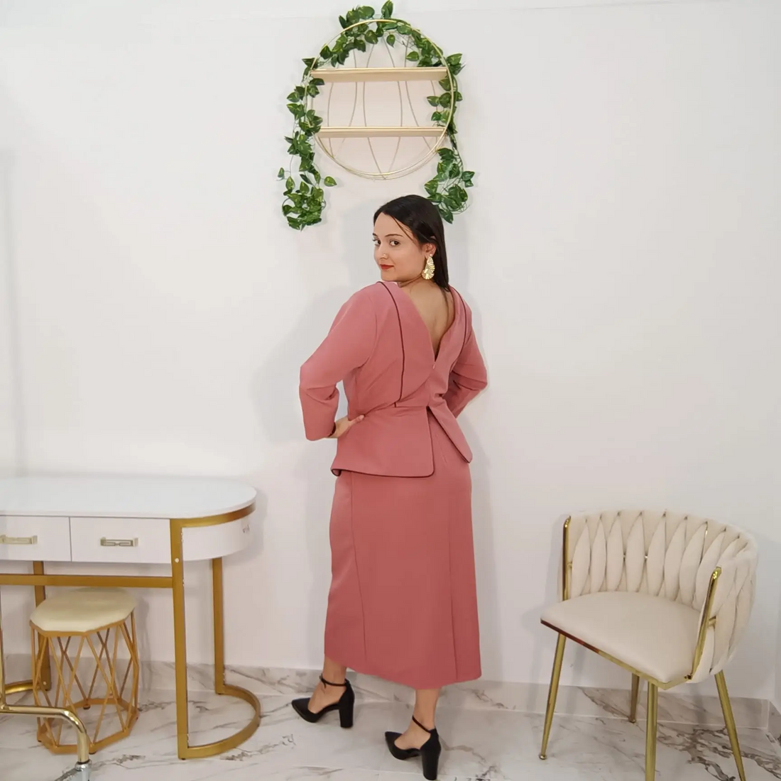 VESTIDO MIDI AZAFATA