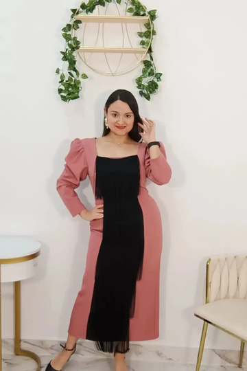 VESTIDO FLECO CENTRAL