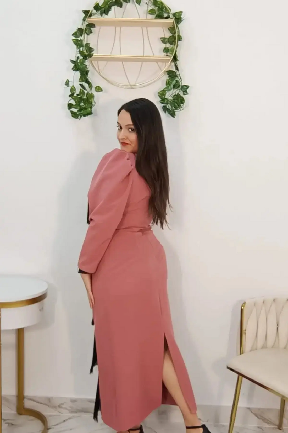 VESTIDO FLECO CENTRAL