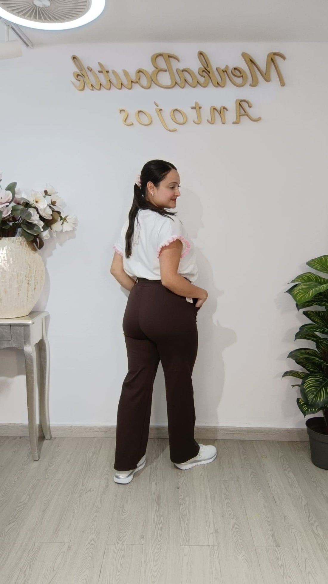 PANTALÓN ELASTIZADO PATA ANCHA ELVIRA