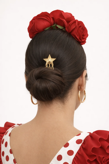 PEINA ESTRELLA DORADA ELEGANTE