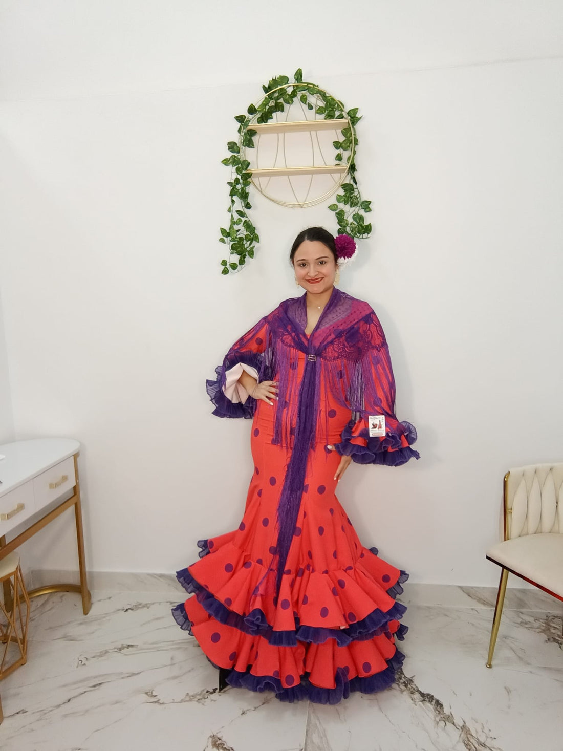 VESTIDO FLAMENCO VÉLEZ LUNAR