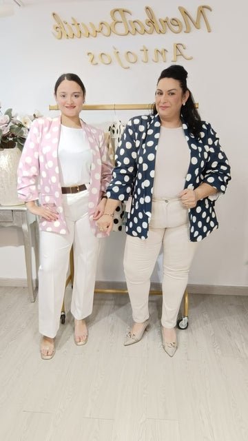 CHAQUETA MANGA FRUNCIDA LUNAR