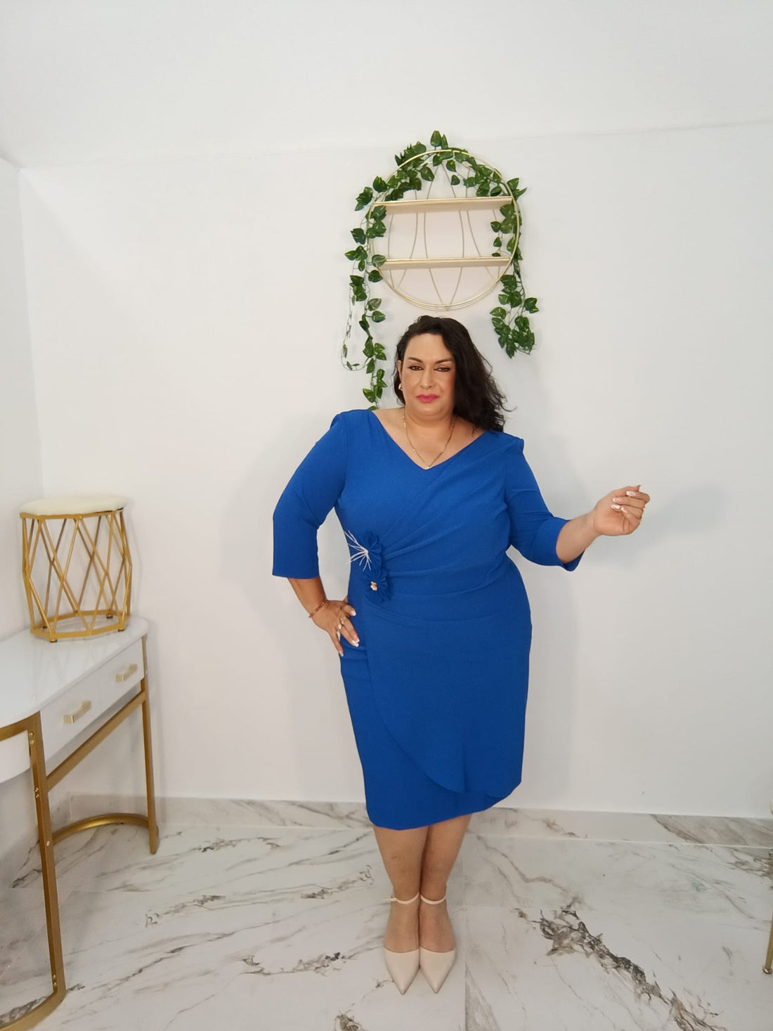 VESTIDO ELEGANTE MIDI VALENCIA