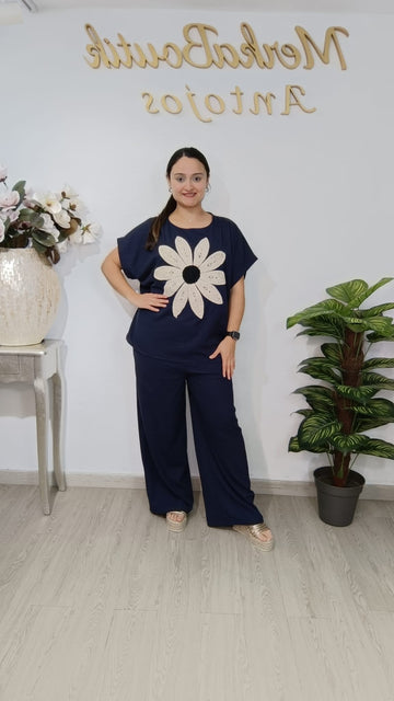 CONJUNTO MARGARITA CROCHE