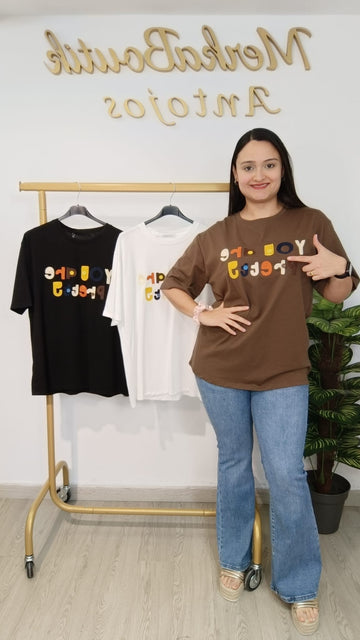 CAMISETA ALGODON PRETTY