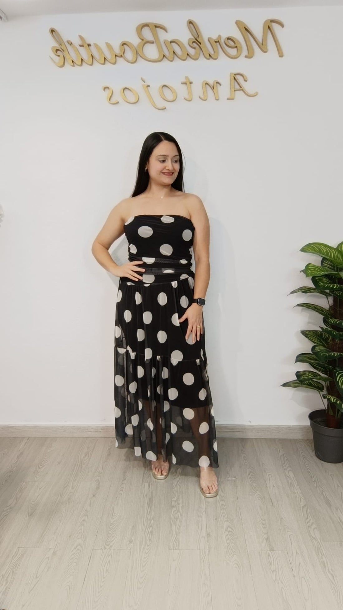 VESTIDO GASA LUNAR DOLORES