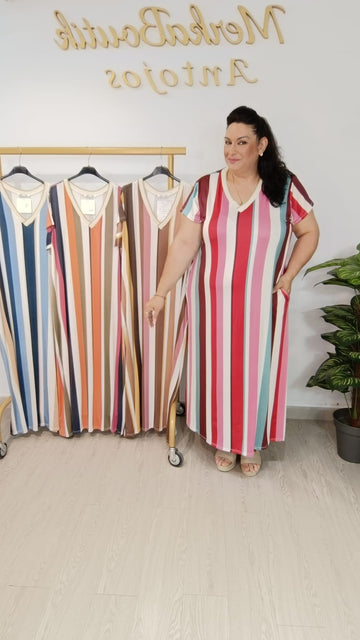 VESTIDO TRICOLOR LICRA FRIA