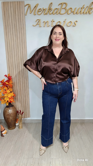Pantalón Vaquero Pata Ancha Lucía