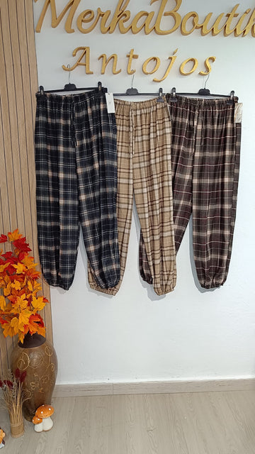 Pantalón Bombacho Cuadros