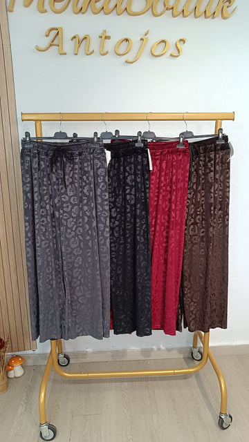 Pantalón terciopelo print