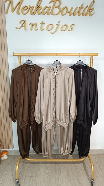Conjunto bombacho satinado