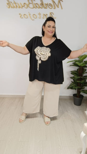 Blusa Rosa Brillo