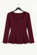Blusa Bogotá burdeos