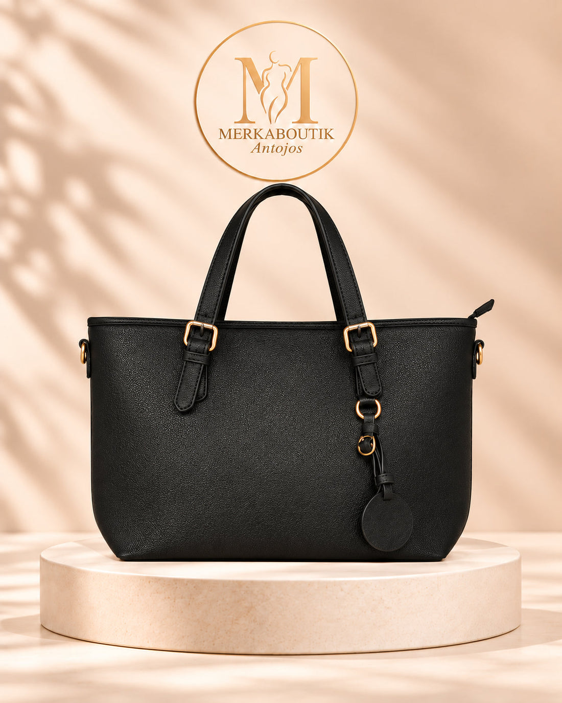 Bolso Bari de polipiel con cierre de cremallera superior, complemento de moda MerkaBoutik