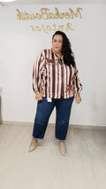 Bomber Fantasía curvy con estampado gráfico en la espalda