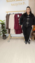 Conjunto Deportivo Japonés curvy en negro