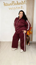 Conjunto Deportivo Napoleón Maxi curvy en burdeos