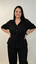 Conjunto Rugoso Alameda curvy en azul marino