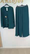 Conjunto Rugoso Debora curvy en petróleo