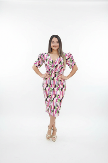 Vestido Carla con fondo de estudio