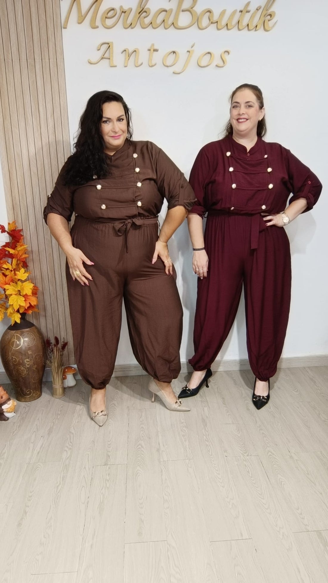Mono Bombacho Militar curvy en color chocolate
