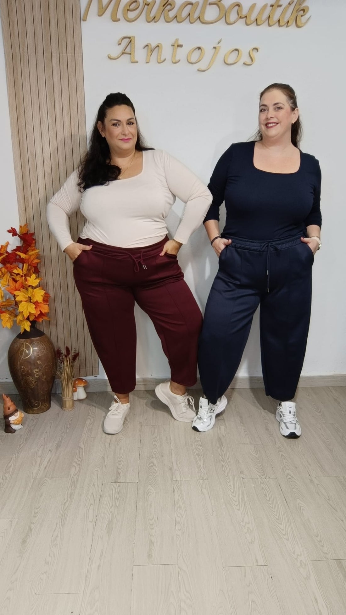 Pantalón Amancio Balloon Deportivo curvy en negro