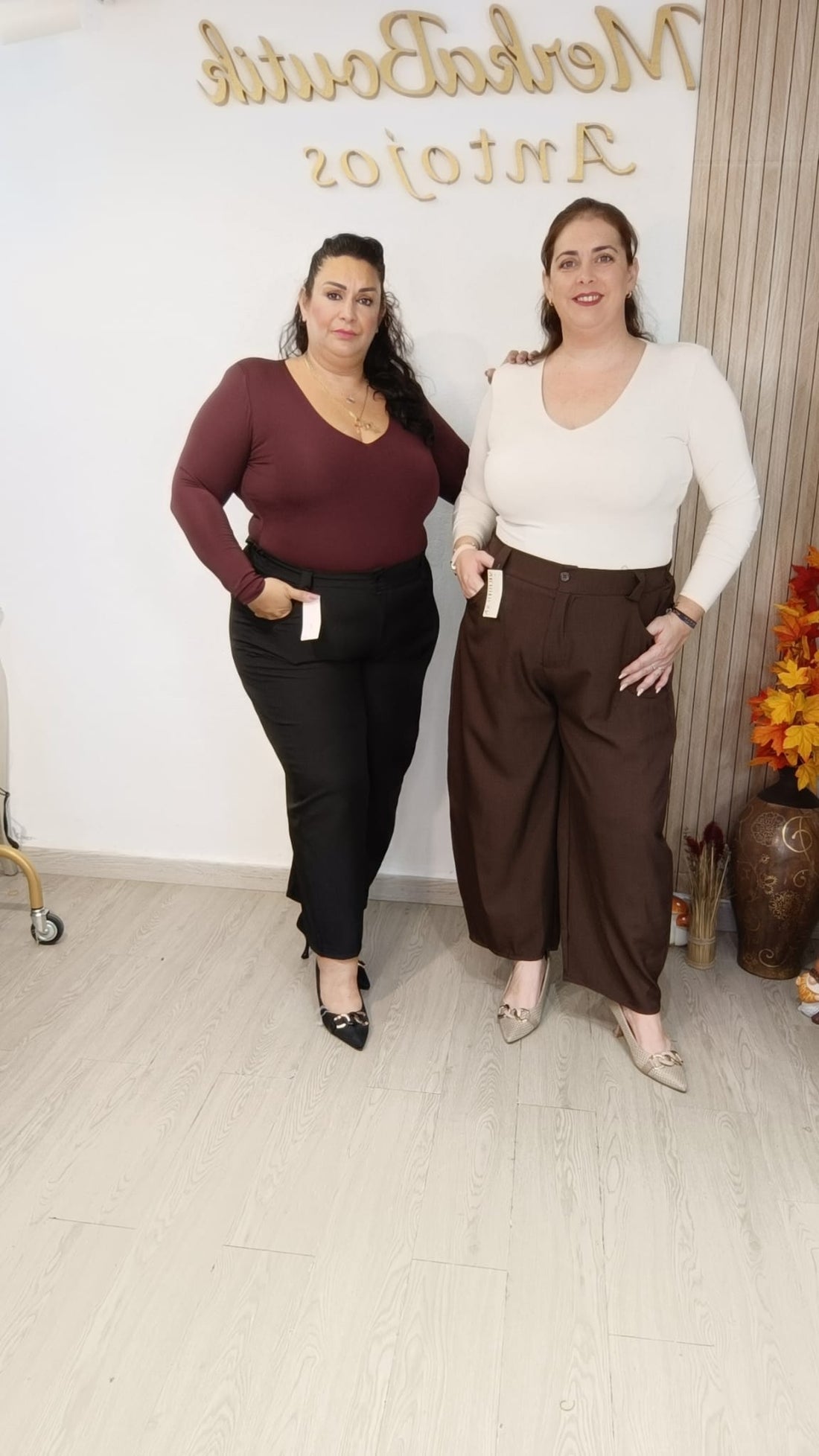 Pantalón Balloon Sastre curvy en look de temporada