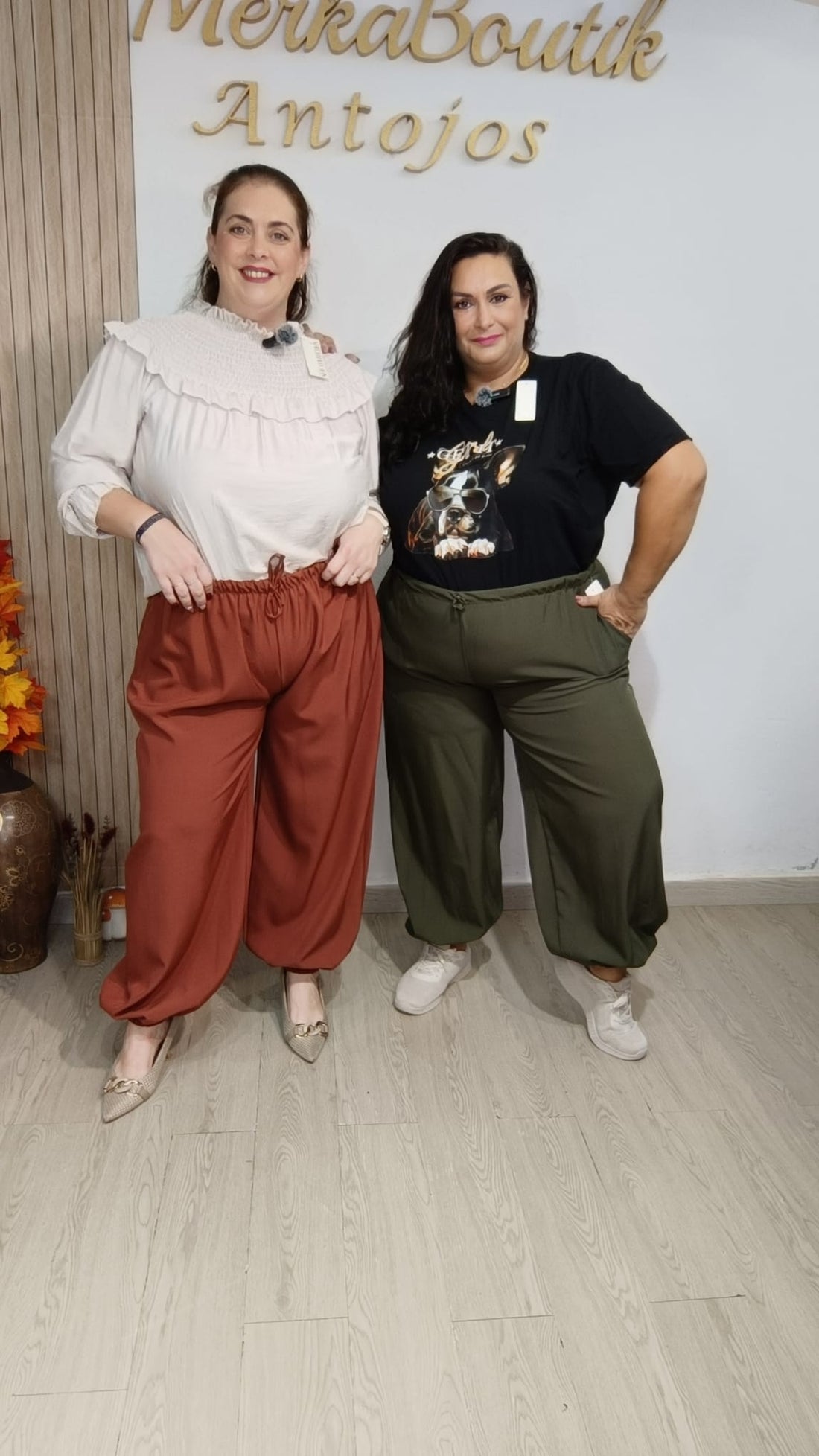 Pantalón Bombacho Sastre curvy en look de temporada