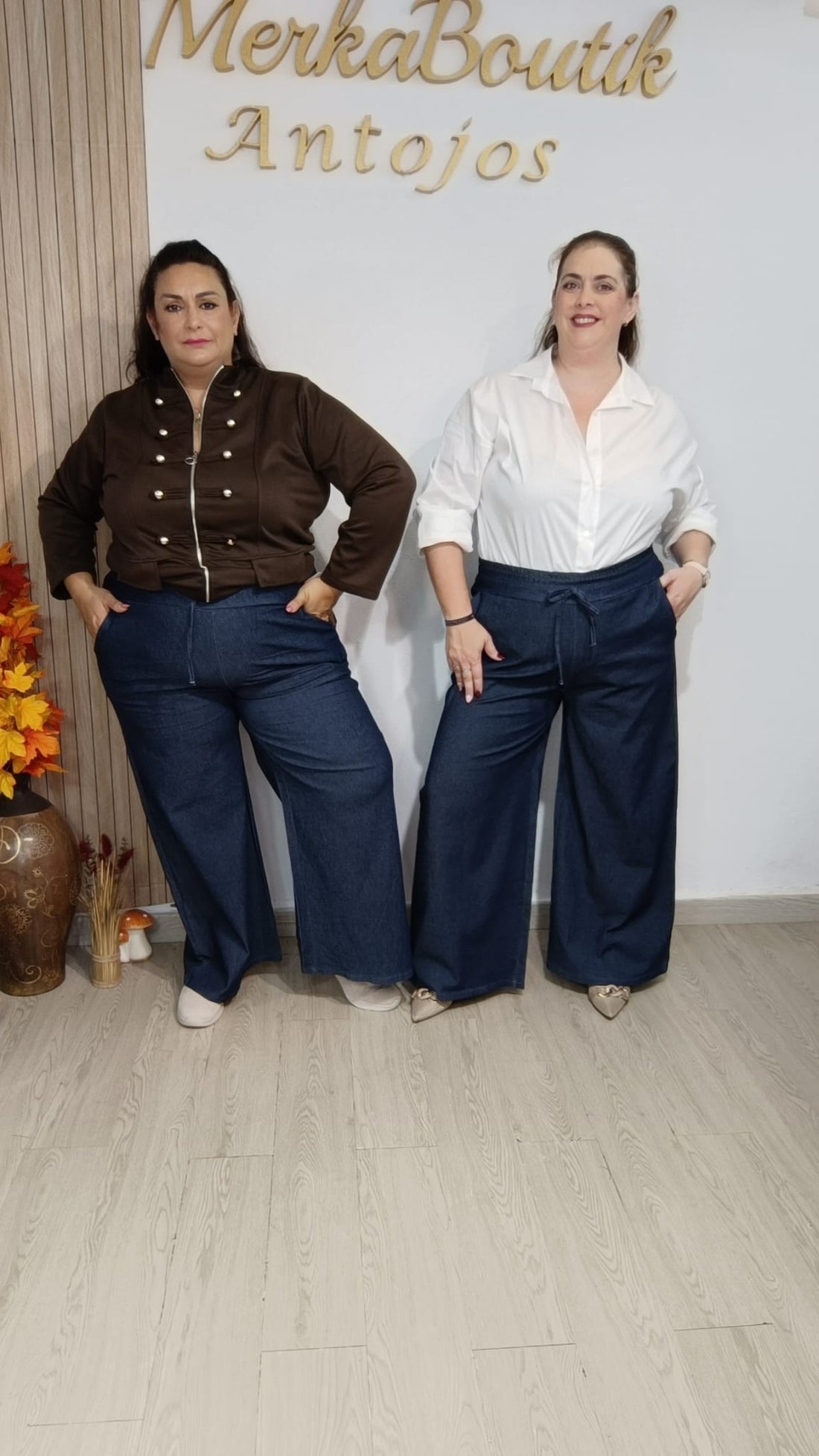 Pantalón Vaquero Pata Ancha Romeo curvy estilo balloon