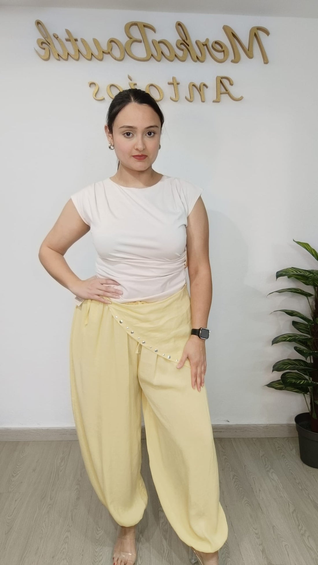 Pantalón Pañuelo Bombacho Tachuelas