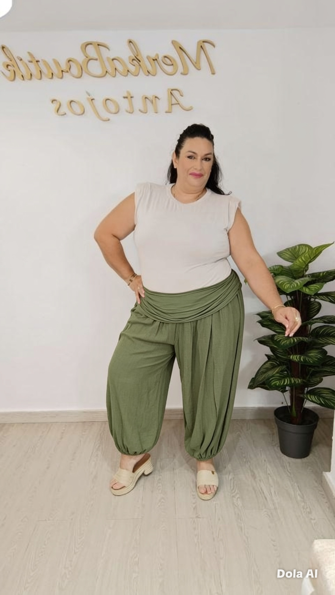 Pantalón Coqueta Bombacho Lino
