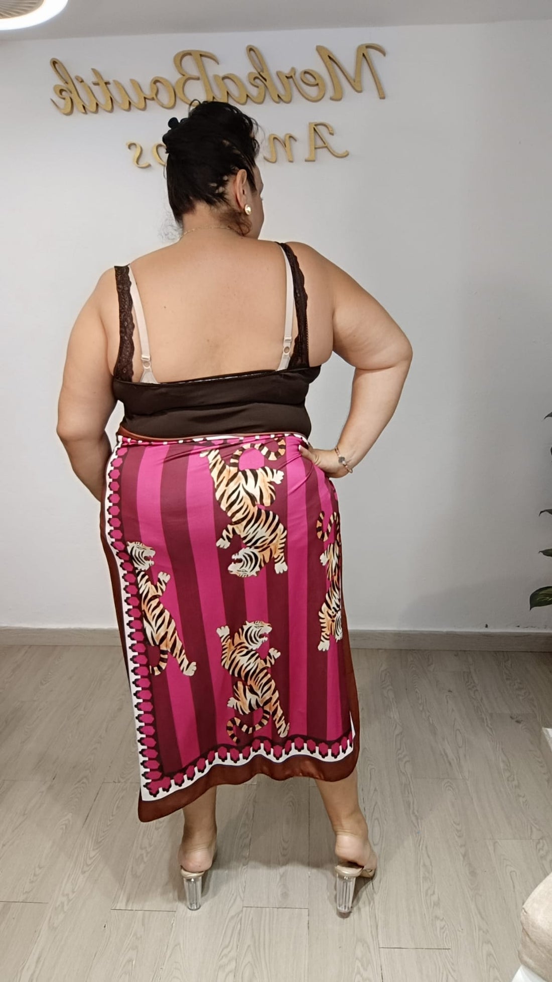 Falda Pareo Larga Curvy Tigres