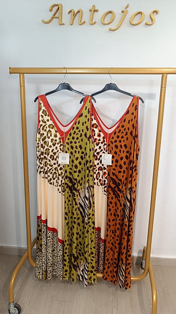 Vestido Largo Safari