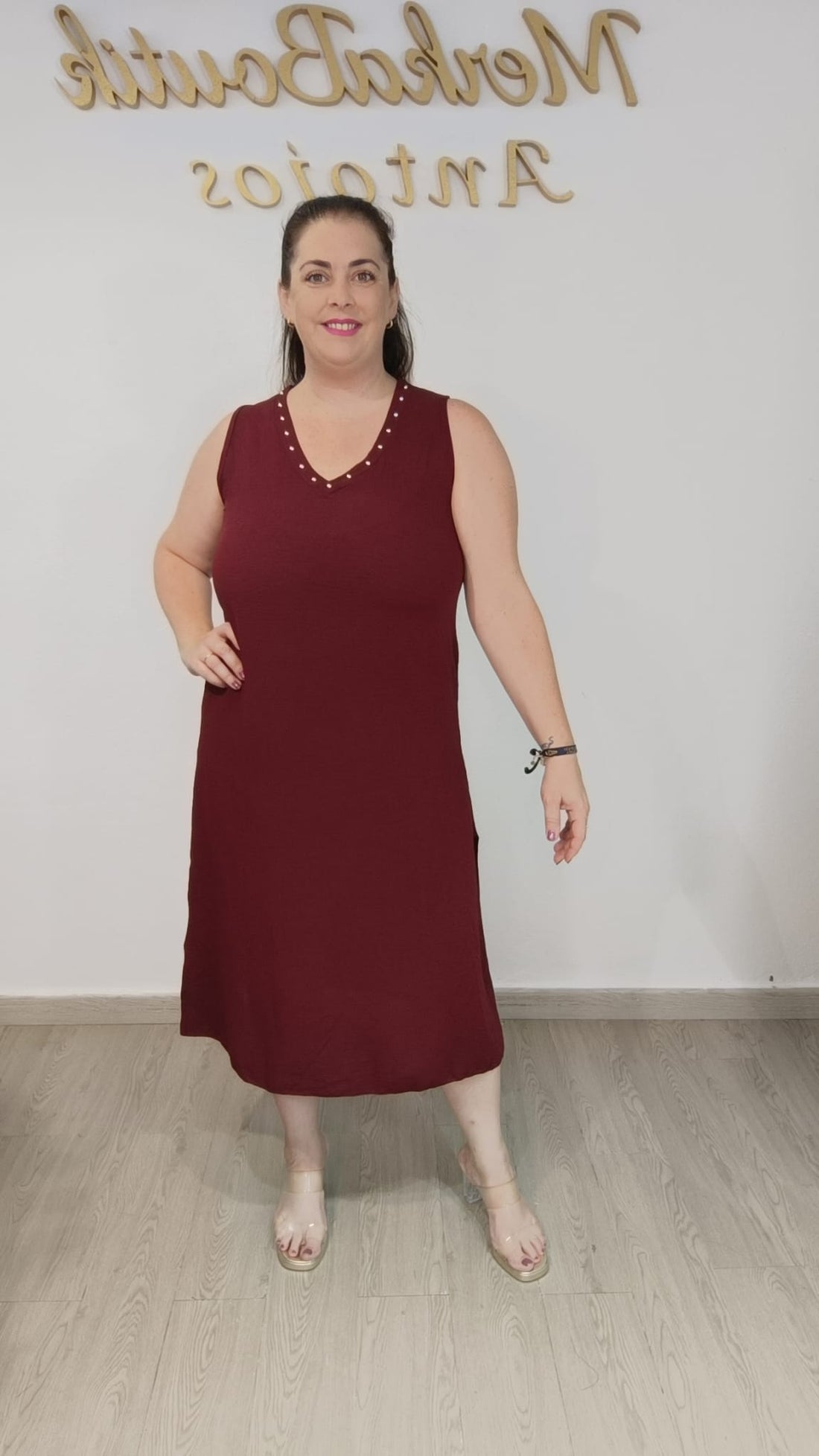 Vestido Tachuelas Mediano