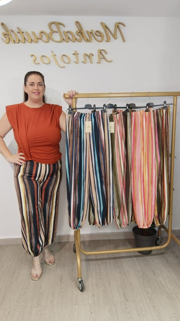 Pantalón Multicolor Mediano
