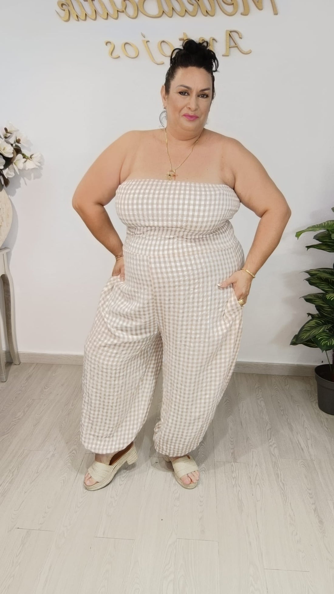 Mono Vichy Bombacho Curvy