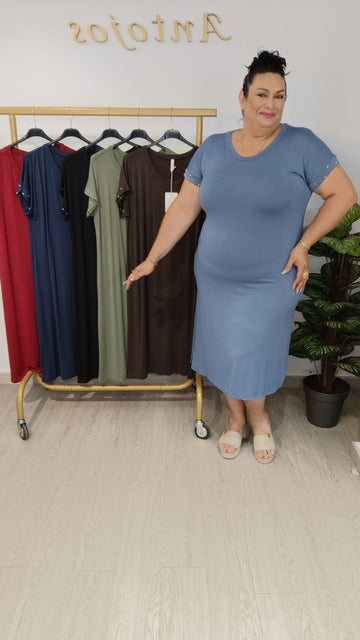 Vestido Básico Tachuela